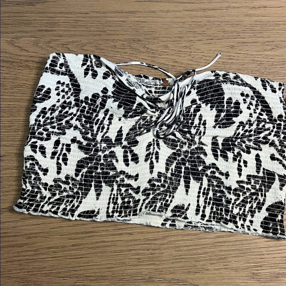 {free people} maia smocked tie top